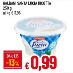 IperFamila Galbani santa lucia ricotta offerta
