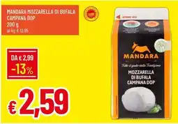 IperFamila Mandara mozzarella di bufala campana DOP offerta