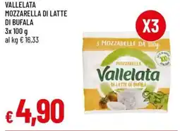 IperFamila Vallelata mozzarella di latte di bufala offerta
