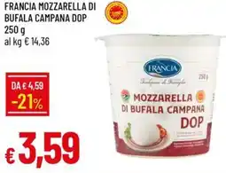 IperFamila Francia mozzarella di bufala campana DOP offerta