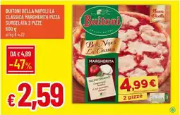 IperFamila Buitoni bella napoli la classica margherita pizza surgelata 2 pizze offerta