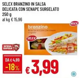 IperFamila Selex branzino in salsa delicata con senape surgelato offerta