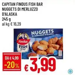 IperFamila Capitan findus fish bar nuggets di merluzzo d'alaska offerta