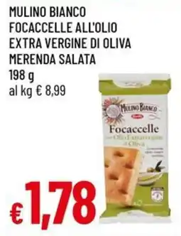 IperFamila Mulino bianco focaccelle all'olio extra vergine di oliva merenda salata offerta