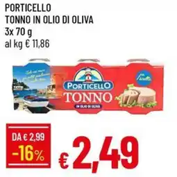 IperFamila Porticello tonno in olio di oliva offerta