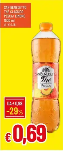 IperFamila San benedetto thè classico pesca/ limone offerta