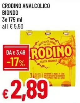 IperFamila Crodino analcolico BIONDO offerta