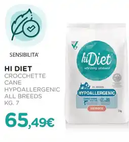 Arcaplanet HI DIET Crocchette cane hypoallergenic all breeds offerta