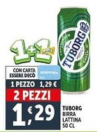 Deco Supermercati Tuborg birra lattina offerta