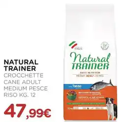 Arcaplanet NATURAL TRAINER Crocchette cane adult medium pesce riso offerta