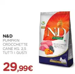 Arcaplanet N&D Pumpkin crocchette cane tutti i gusti offerta