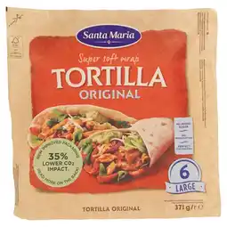 Coop SUPER SOFT WRAP TORTILLA SANTA MARIA offerta