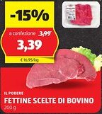 ALDI Il podere fettine scelte di bovino offerta