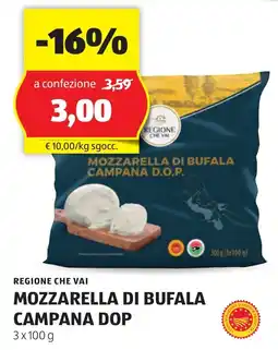 ALDI Regione che vai mozzarella di bufala campana dop offerta