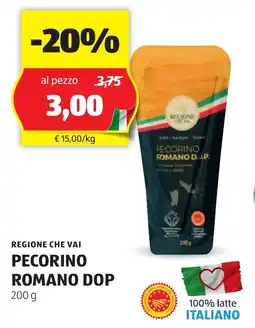 ALDI Regione che vai pecorino romano dop offerta