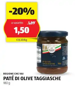 ALDI Regione che vai paté di olive taggiasche offerta