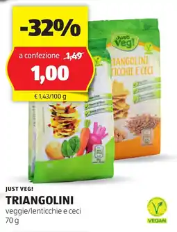 ALDI Just veg! triangolini offerta