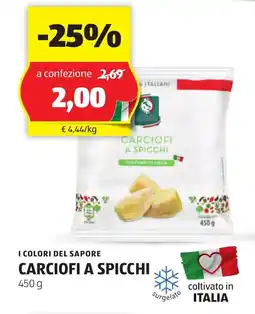 ALDI I colori del sapore carciofi a spicchi offerta