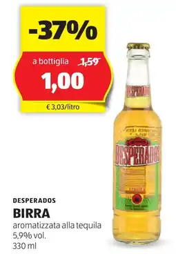 ALDI Desperados birra offerta