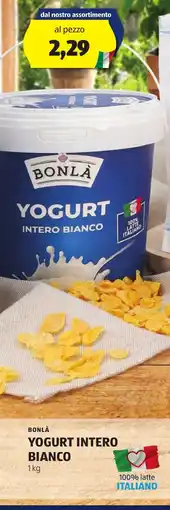 ALDI Bonlà yogurt intero bianco offerta