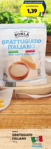 ALDI Bonlà grattugiato italiano offerta