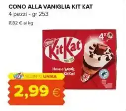 Tigre Cono alla vaniglia kit kat offerta