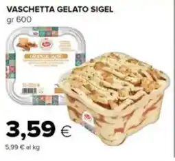 Tigre Vaschetta gelato SIGEL offerta