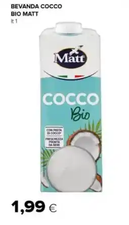 Tigre Bevanda cocco bio MATT offerta