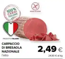 Tigre Carpaccio di bresaola nazionale offerta