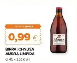 Tigre Birra ichnusa ambra limpida offerta