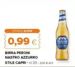 Tigre Birra peroni nastro azzurro stile capri offerta