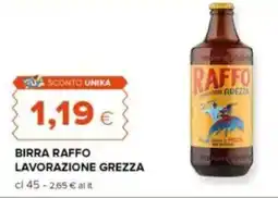 Tigre Birra raffo lavorazione grezza offerta