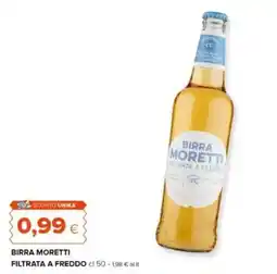 Tigre Birra moretti filtrata a freddo offerta