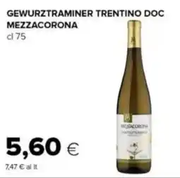 Tigre Gewurztraminer trentino doc MEZZACORONA offerta