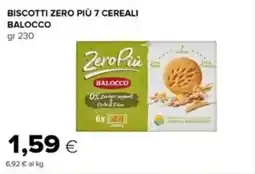 Tigre Biscotti zero più 7 cereali BALOCCO offerta