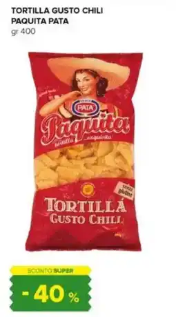 Tigre Tortilla gusto chili paquita PATA offerta