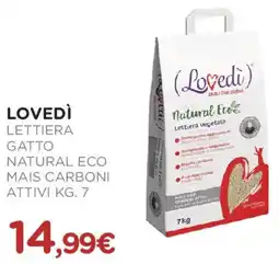 Arcaplanet LOVEDÌ Lettiera gatto natural eco mais carboni attivi offerta