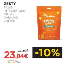 Arcaplanet ZESTY Paws integratore calming chews offerta