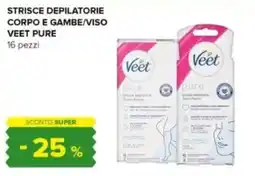 Tigre Strisce depilatorie corpo e gambe/viso VEET PURE offerta