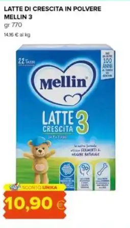 Tigre Latte di crescita in polvere MELLIN 3 offerta