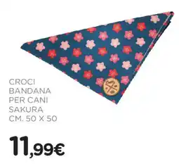 Arcaplanet Croci bandana per cani sakura offerta