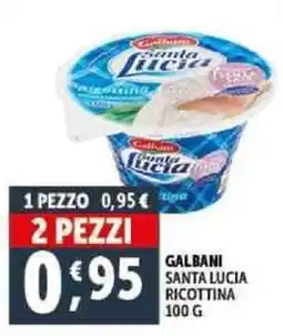 Deco Supermercati Galbani santa lucia ricottina offerta