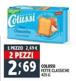 Deco Supermercati Colussi fette classiche offerta