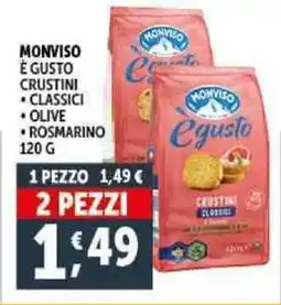 Deco Supermercati Monviso é gusto crustini offerta