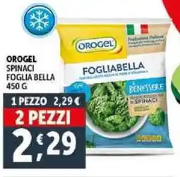 Deco Supermercati Orogel spinaci foglia bella offerta