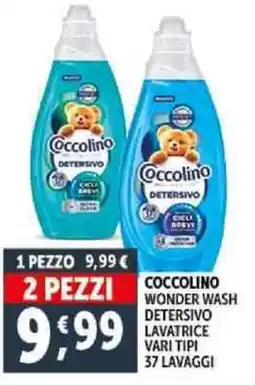 Deco Supermercati Coccolino wonder wash detersivo lavatrice vari tipi offerta