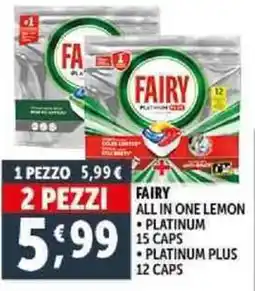 Deco Supermercati Fairy all in one lemon offerta