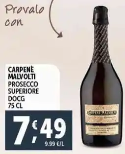 Deco Supermercati Carpene malvolti prosecco superiore docg offerta