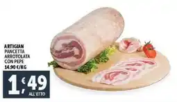 Deco Supermercati Artigian pancetta arrotolata con pepe offerta