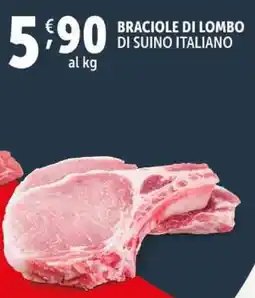 Deco Supermercati Braciole di lombo di suino italiano offerta